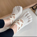 Ballet Cross Grip Toe Socks